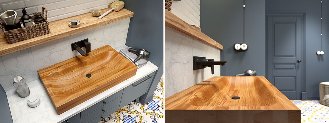 Waschbecken und Aufsatzwaschbecken Santos